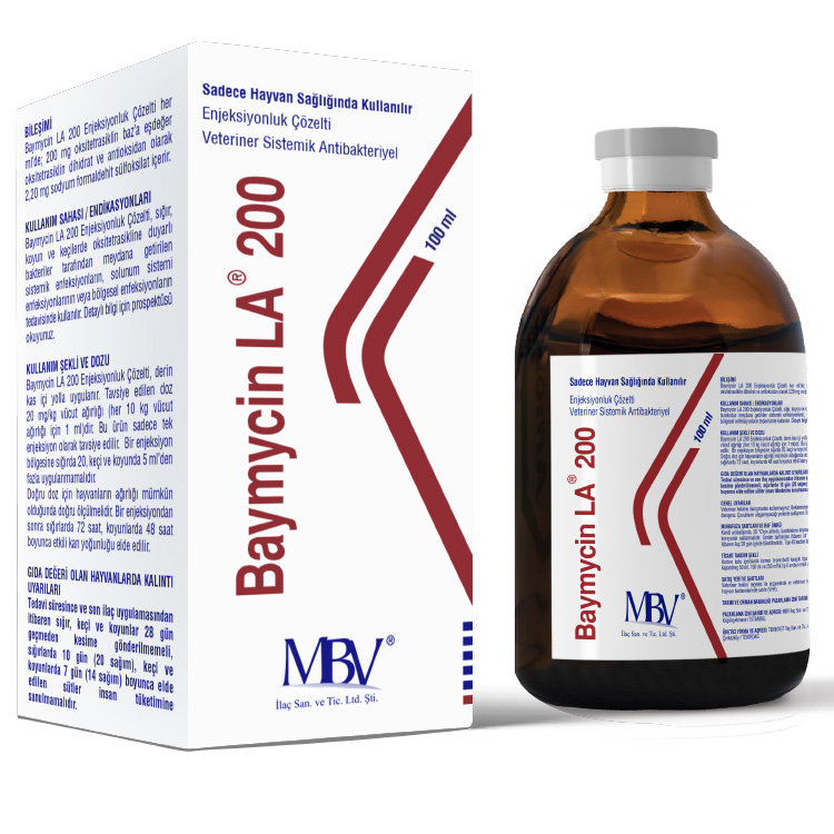 Baymycin LA 200 Enjeksiyonluk Çözelti